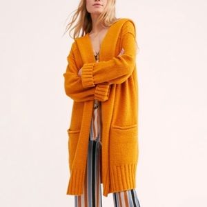 Free People Snow Angel Cardigan in Dusty Marigold